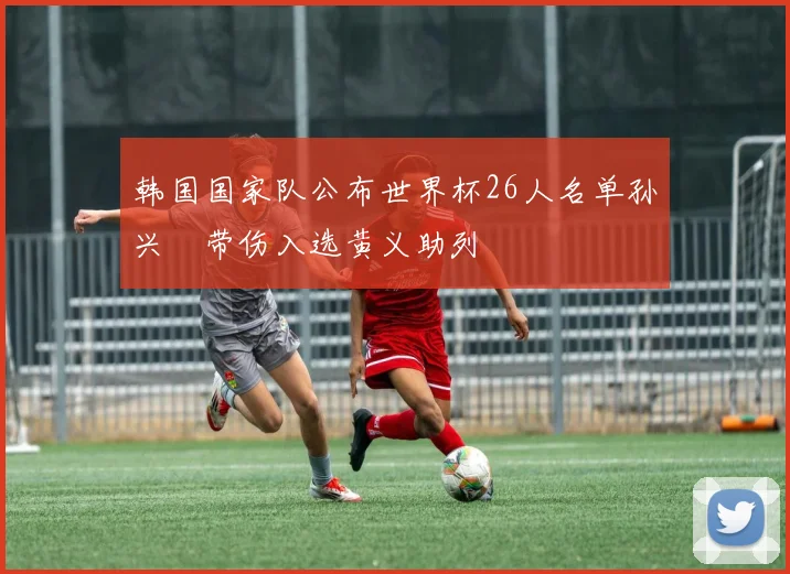 韩国国家队公布世界杯26人名单孙兴慜带伤入选黄义助列